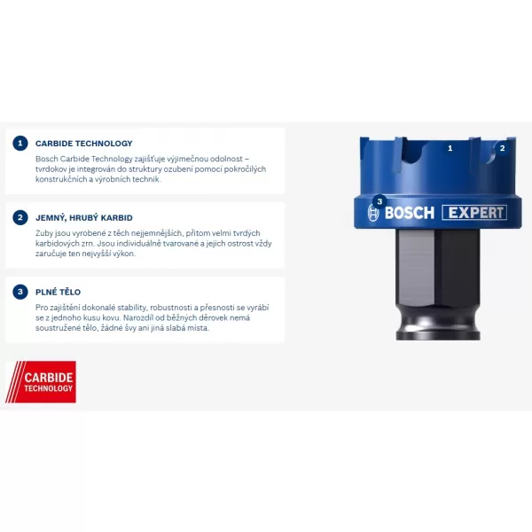 Děrovka s adaptérem EXPERT Sheet Metal 28 × 5 mm 2608901984