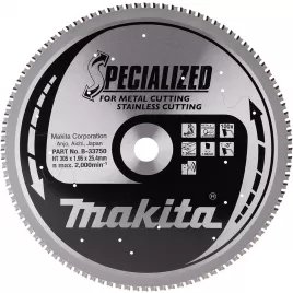 Pílový kotúč z nerezovej ocele SPECIALIZED 305x2x25,4mm 100Z Makita B-33750