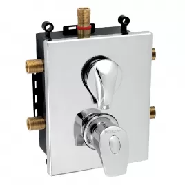 Podomítková termostatická baterie s boxem 3 vývody Novaservis BOX57052RXT,0