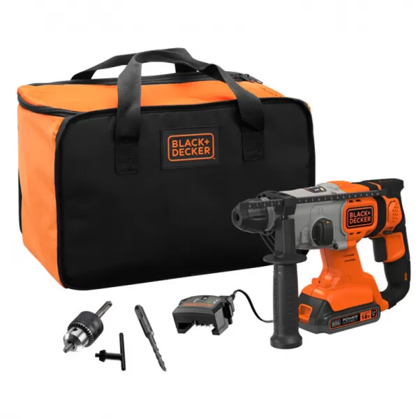 Aku kombinované kladivo 18V 1x2,0Ah v tašce Black&Decker BCD900D1S