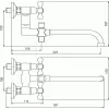 Paneláková baterie bez příslušenství 100 mm Retro II chrom Novaservis 99137/1,0