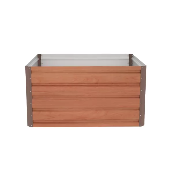 Vyvýšený záhon G21 Daisy 100 x 80 x 52 cm, plechový, hnědý