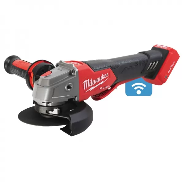 Aku úhlová bruska s kolébkovým spínačem M18 FUEL™ ONE-KEY™ 125 mm 18V bez aku Milwaukee M18ONEFSAG125XPDB-0X