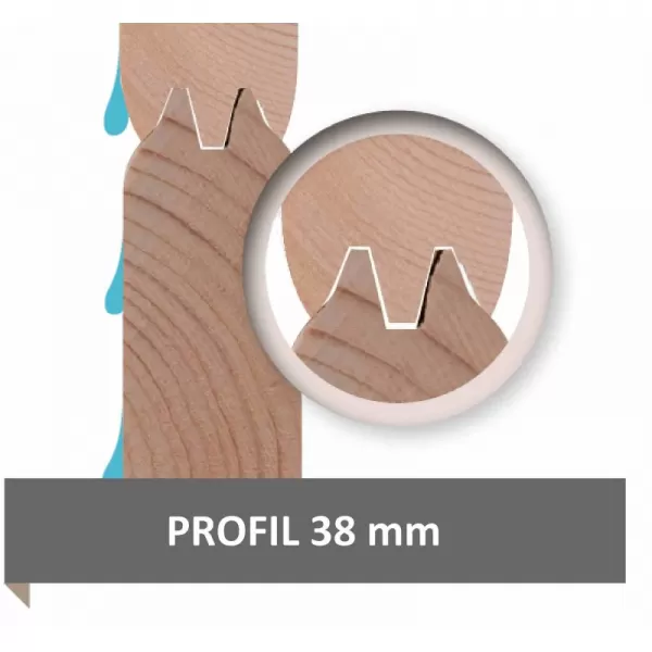 Dřevěný domek KARIBU DICE 3 (92790) natur LG3425