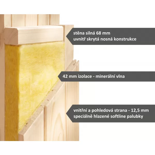 Finská sauna KARIBU SIIRIN (71376)