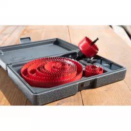 Vrtáky vykružovací korunkové, 13průměrů O 19-127mm EXTOL PREMIUM 8801605