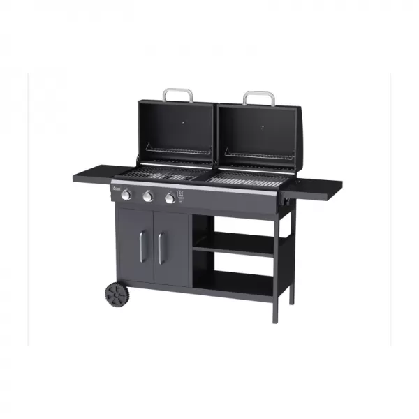 Hybridný gril na plyn a drevené uhlie Activa 19764 Combo III