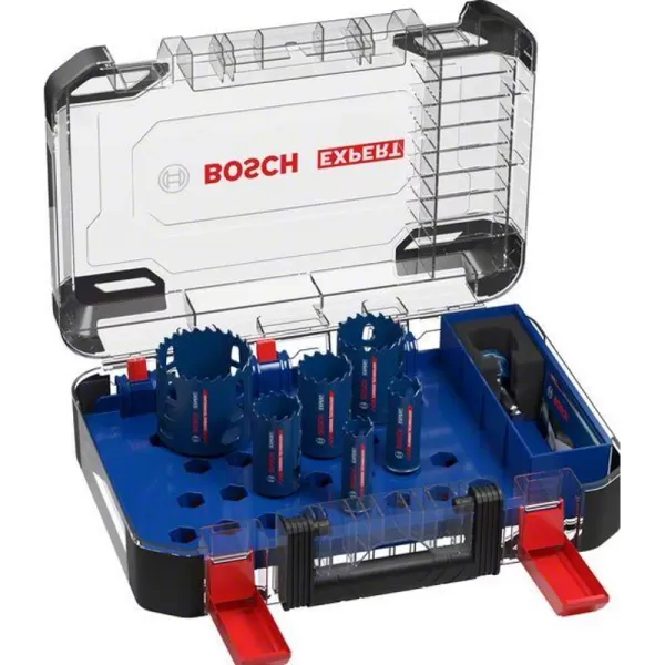Razníky 9 ks sada EXPERT Húževnatý materiál Bosch 2608900446