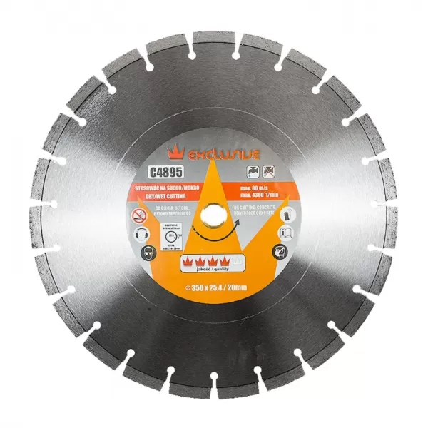 Kotouč diamantový segmentový na beton 400 x 25,4 mm RICHMANN PC4896