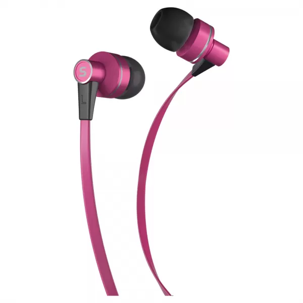 Sluchátka do uší s mikrofonem SENCOR SEP 300 MIC PINK MET