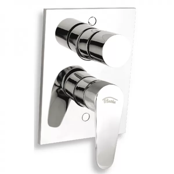 Vanová sprchová baterie s přepínačem Titania Fresh chrom Novaservis 96050R,0