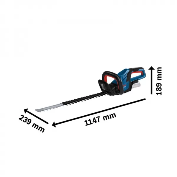 Aku nůžky na živé ploty 18V bez aku Bosch GHE 18V-60 Professional 06008C9000