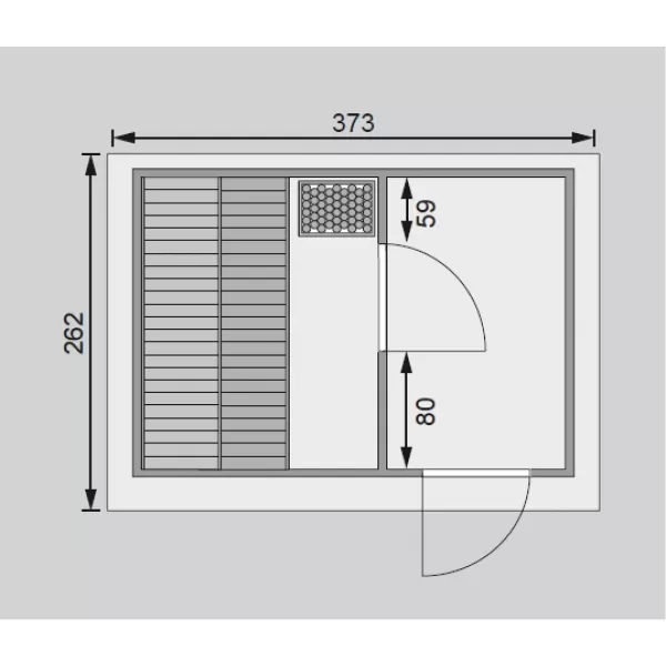 Finská sauna KARIBU SKROLLAN 2 (86291) s předsíní