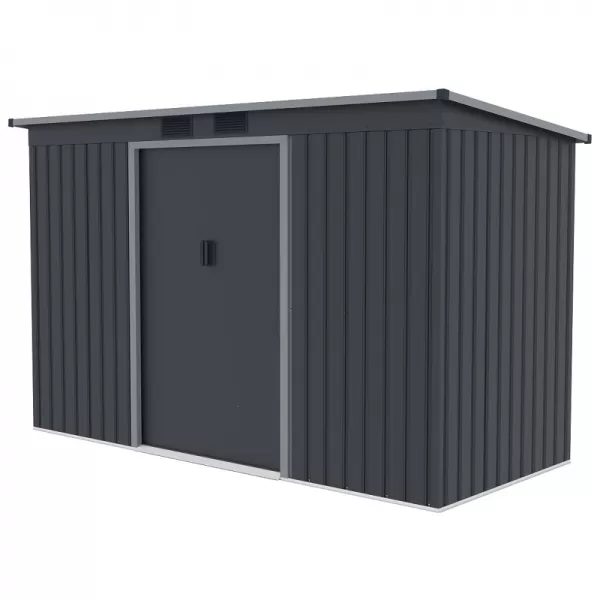 Plechový domek LANITPLAST HALLE 94 ANTRACIT LG4024