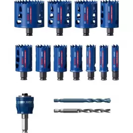 Sada děrovek EXPERT Multi Material Power Change Plus, 20; 22; 25; 32; 35; 40; 44; 51; 60; 68; 76 × 60 mm, 14 ks 2608901909