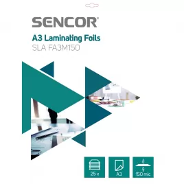 Laminovací fólie A3 150mic 25ks SENCOR SLA FA3M150