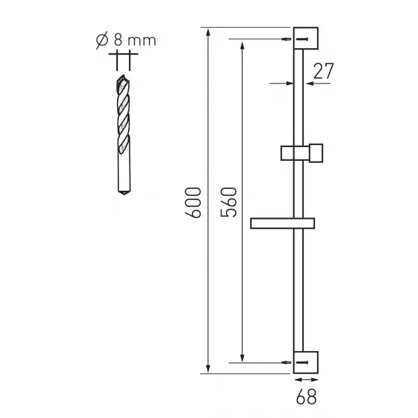 Sprchová souprava chrom Novaservis KIT866,0