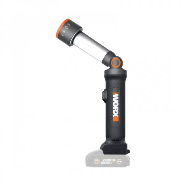 Aku LED svítilna 20V bez aku Powershare Worx Orange WX027.9