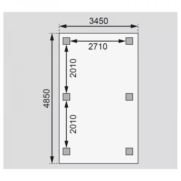 Zahradní altán KARIBU PERIDA 68825 vč. černého střešního šindele LG1844