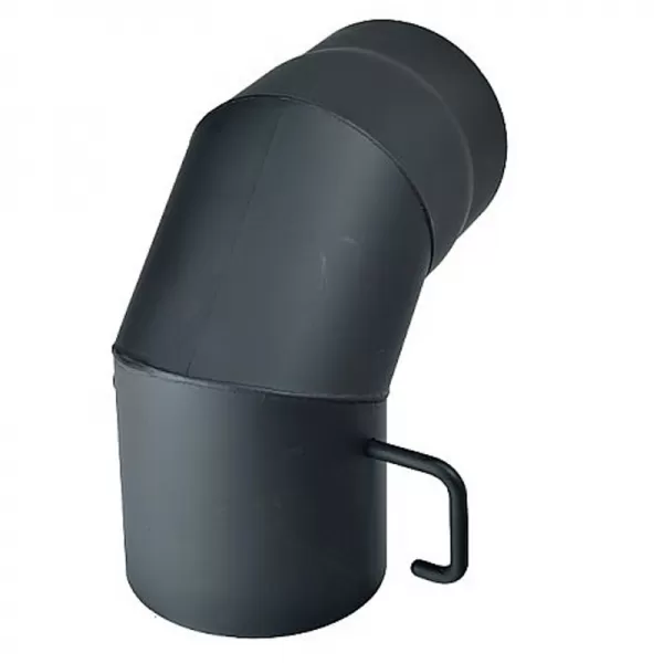 Kouřovod koleno s klapkou 150/90 mm