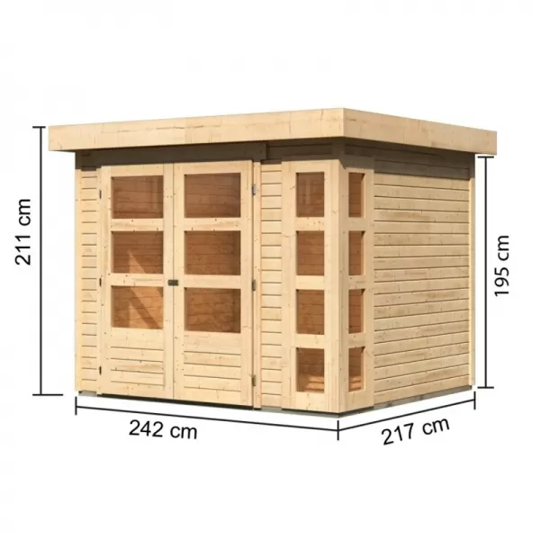 Drevenica KARIBU KERKO 3 (82926) natur LG2948