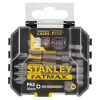 10dílná sada 50 mm bitů pro rázové utahováky PH2 Stanley STA88573