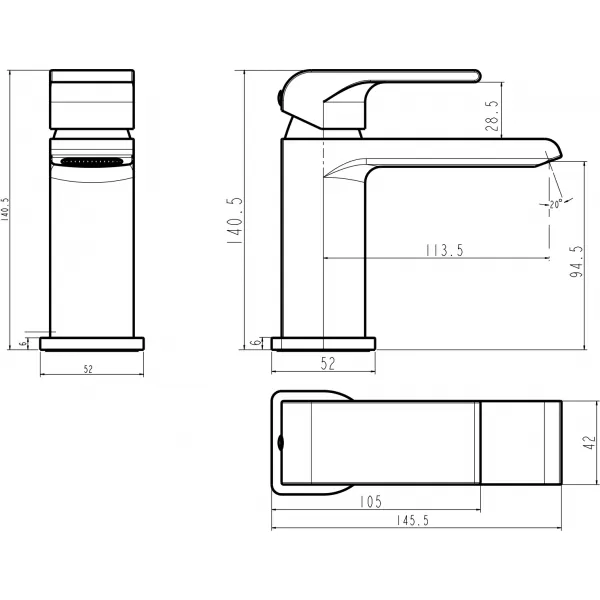 Umyvadlová baterie s výpustí SHARP chrom Novaservis 37001,0
