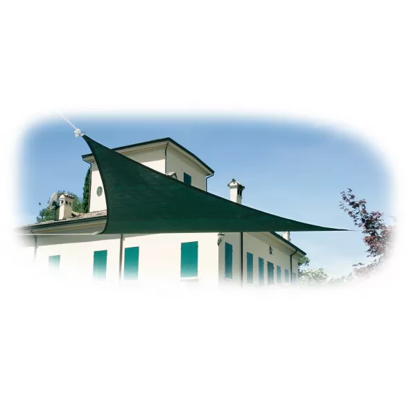 Stínící tkanina trojúhelník 5 m VERDEMAX Zelená 5881