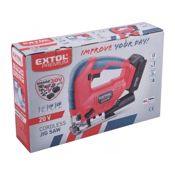 Aku přímočará pila SHARE 20V bez aku Extol Premium 8891825