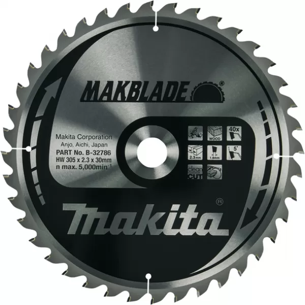 Kotouč pilový dřevo MAKBLADE 305x2,3x30mm 48Z Makita B-32786