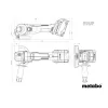 Aku úhlová bruska 18V 2x4,0Ah Metabo 602374510