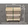 Skleník VITAVIA URANUS 8300 čiré sklo 3 mm zelený LG1041