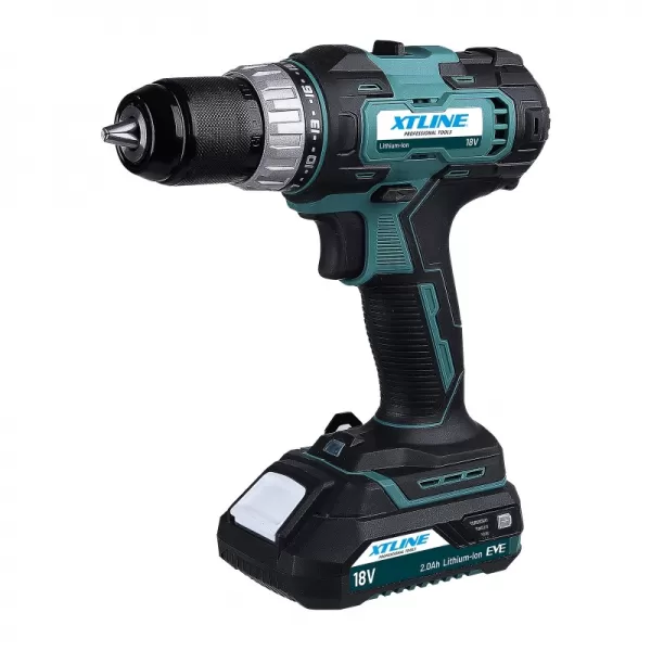 Aku vrtačka 18V 40 Nm + 2 baterie 2,0 Ah + nabíječka 2,4A Xtline XT102771