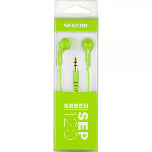 Sluchátka do uší SENCOR SEP 120 GREEN