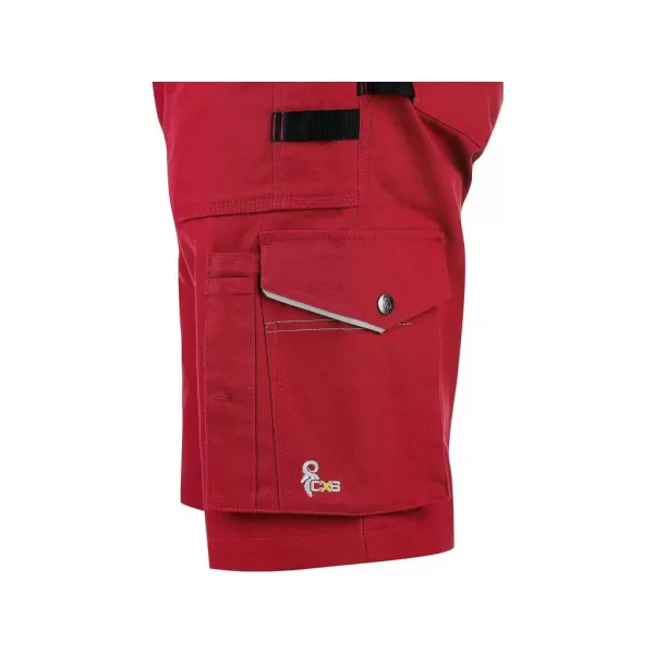 Kraťasy Canis CXS STRETCH pánské, červeno-černé