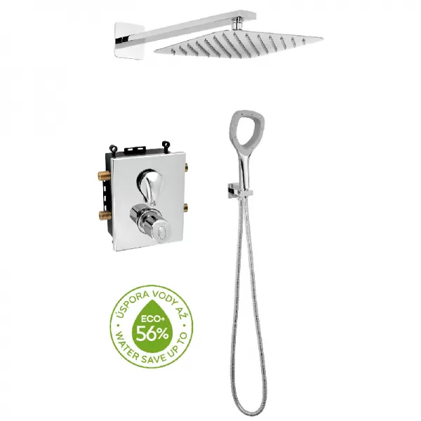 Sprchová sada podomítková termostatická ECO+ chrom Novaservis SADAECO52RT