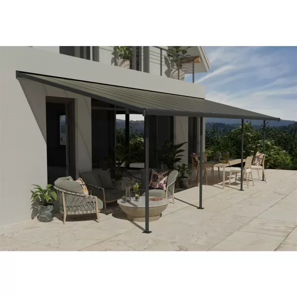 Hliníková (montovaná) pergola Palram Capri 3000 antracit 3 x 3