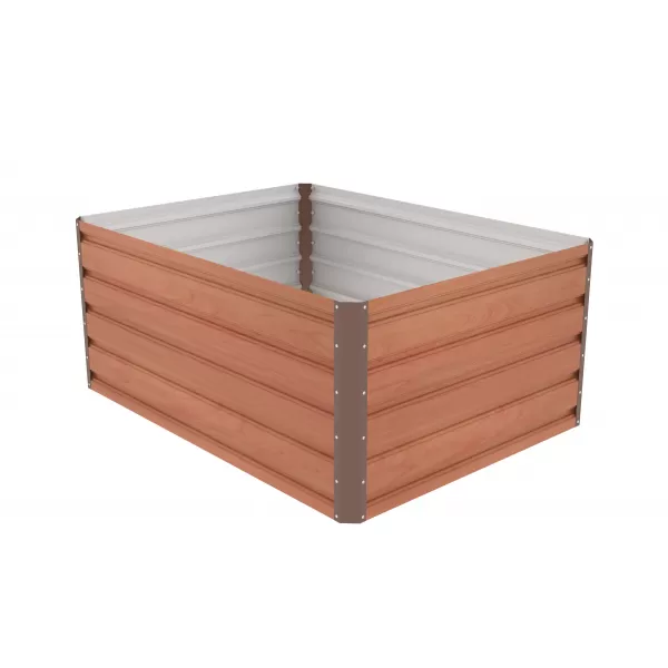 Vyvýšený záhon G21 Daisy 120 x 90 x 52 cm, plechový, hnědý