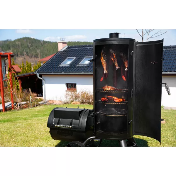 Gril na dřevěné uhlí s udírnou G21 Kansas BBQ