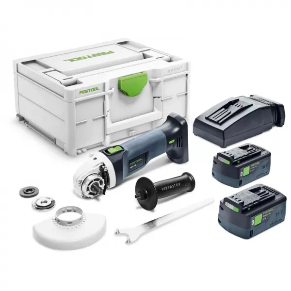Aku úhlová bruska AGC 18V-125 2x5,0Ah EBI-Plus Festool 577700