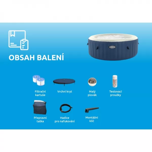 Vířivý bazén Pure Spa - Bubble HWS, modrý Marimex 11400275