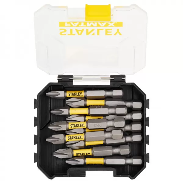 10dílná sada 50 mm bitů pro rázové utahováky PH2 Stanley STA88573