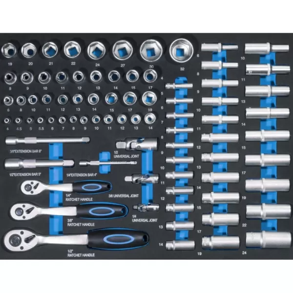 Dílenský vozík GW7 Black Line 226-dílů Güde 39131