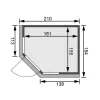Finská sauna KARIBU AMELIA 1 (66747) LG3045