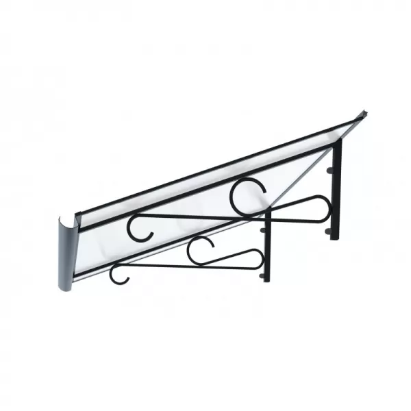 Stříška nad dveře LANITPLAST MELBA 140/79 ANTRACIT LG2798