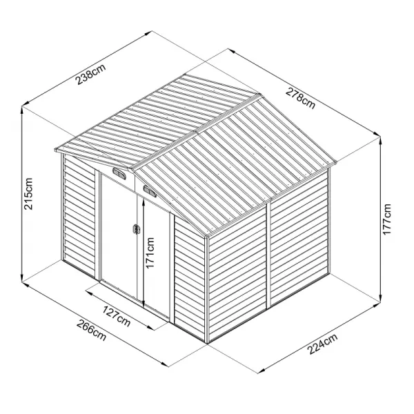 Zahradní domek MAXTORE WOOD 98 LG2302