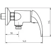 Sprchová baterie bez příslušenství 150 mm Metalia 55 chrom Novaservis 55061/1,0