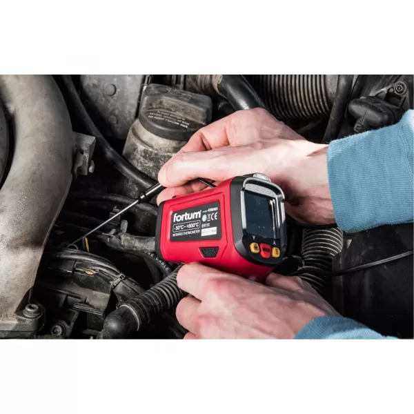 Teploměr bezkontaktní IR průmyslový, se sondou Fortun 4780401