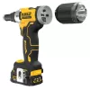 Aku nýtovačka pro nýty od 4,8 mm do 6,4 mm 18V 2x1,7Ah DeWALT DCF414E2GT