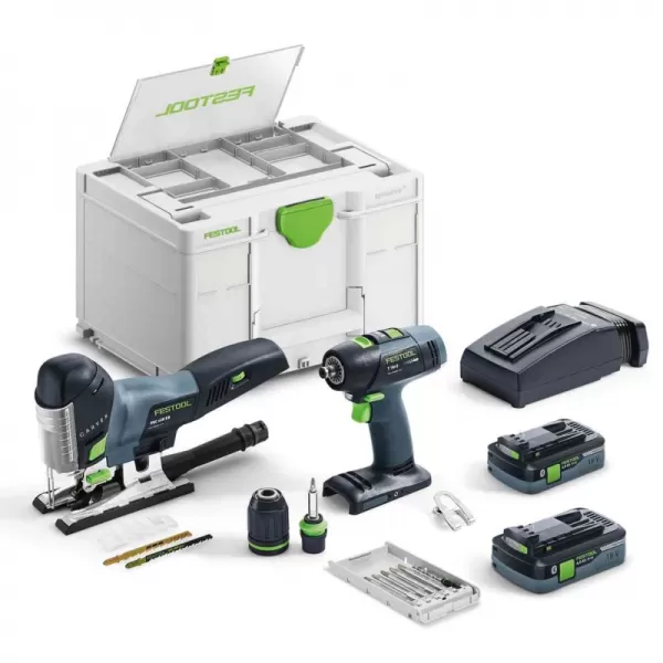 Aku montážní sada T 18+3/PSC 420 HPC 2x4,0Ah I-Set Festool 577630